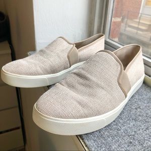 Neutral Everyday VINCE Beige Flat Slip Ons Size 9